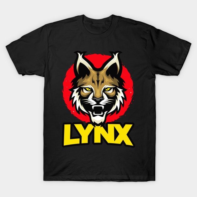 Lynx Big Cat Cats Lover Gift T-Shirt by Foxxy Merch